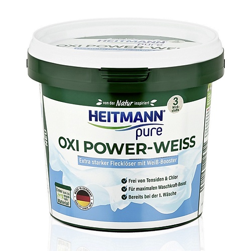 

HEITMANN Средство для удаления пятен с белых тканей OXI Power Weiss 500.0, Средство для удаления пятен с белых тканей OXI Power Weiss