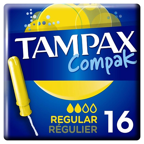 

TAMPAX Тампоны с аппликатором Compak Regular, Тампоны с аппликатором Compak Regular