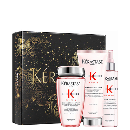 KERASTASE Набор Genesis: Шамрунь + Кондиционер + Термозащитный спрей