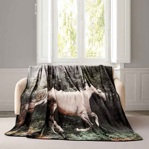 

ARYA HOME COLLECTION Плед с принтом 200x220 Horse, Плед с принтом 200x220 Horse