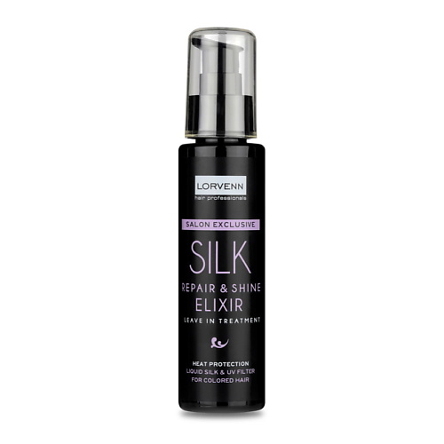 

LORVENN HAIR PROFESSIONALS Эликсир с жидким шелком SILK REPAIR SHINE ELIXIR 100.0, Эликсир с жидким шелком SILK REPAIR SHINE ELIXIR