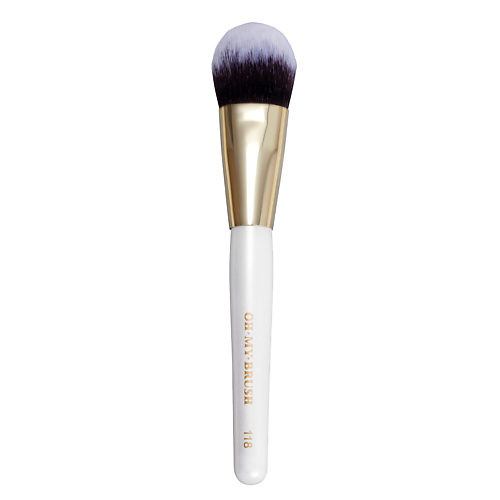 

OH MY BRUSH Кисть для тона и коррекции Flat Contour 118, Кисть для тона и коррекции Flat Contour 118