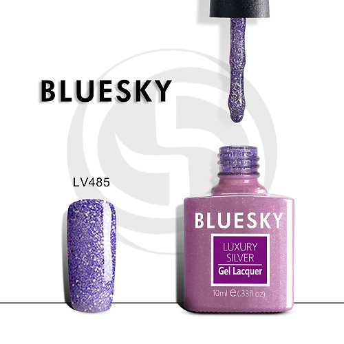 BLUESKY Гель-лак Luxury Silver LV406