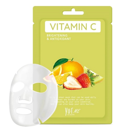 YUR Тканевая маска для лица с витамином С ME Vitamin C Sheet Mask 25 99₽