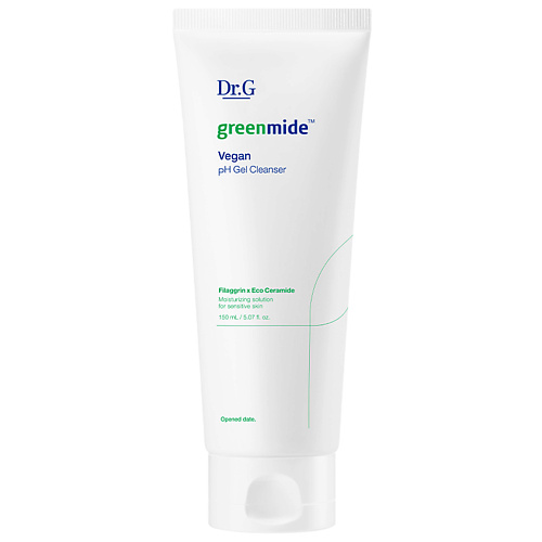 

DR.G Гель-пенка увлажняющая для умывания GREENMIDE VEGAN pH GEL CLEANSER 150.0, Гель-пенка увлажняющая для умывания GREENMIDE VEGAN pH GEL CLEANSER