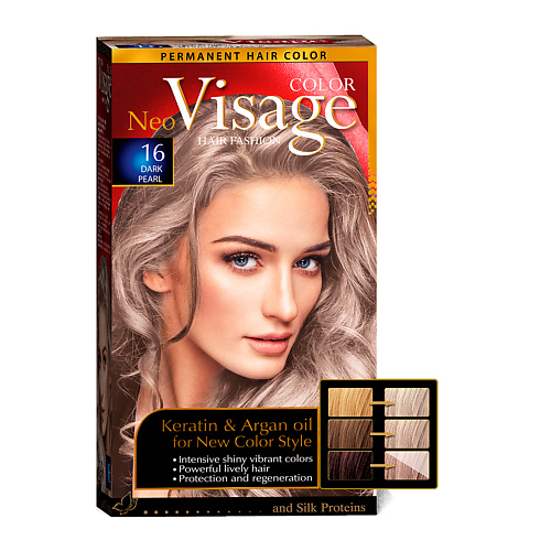 

VISAGE COLOR HAIR FASHION Краска для волос Тёмно-пепельно русый Dark Ash Blond 12, Краска для волос Тёмно-пепельно русый Dark Ash Blond 12