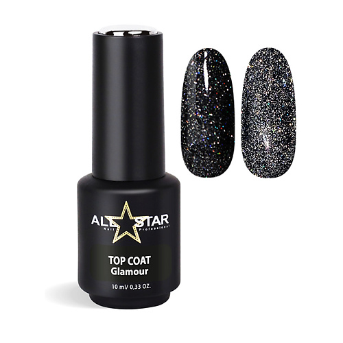 

ALL STAR PROFESSIONAL Глянцевый топ светоотражающий без липкого слоя Glamour 10.0, Глянцевый топ светоотражающий без липкого слоя Glamour