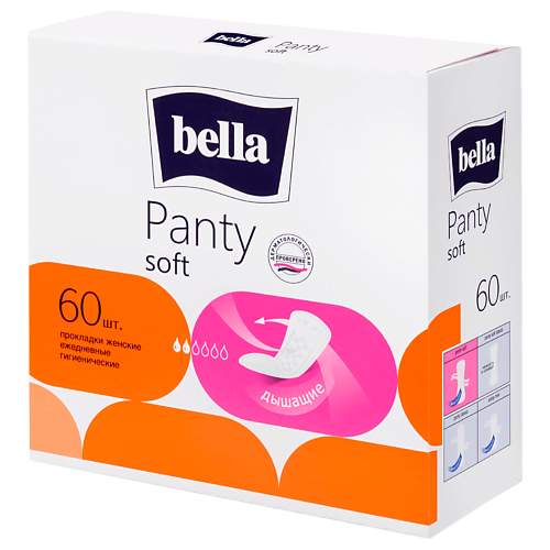 

BELLA Прокладки ежедневные Panty Soft 60.0, Прокладки ежедневные Panty Soft