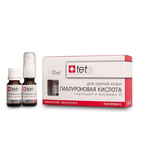 TETE COSMECEUTICAL Лосьон косметический Hyaluronic acid + Calcium & Vitamin D 30.0