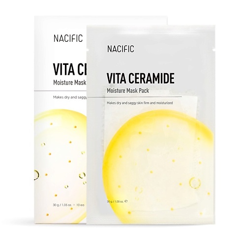 фото Nacific маска тканевая увлажняющая с витамином с vita ceramide moisture mask pack