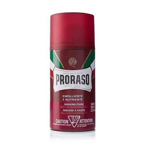 PRORASO Пена для бритья питательная с маслом сандала и маслом ши 300.0