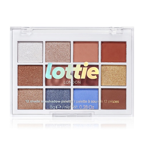 LOTTIE LONDON Палетка теней для век из 12 оттенков 1239₽