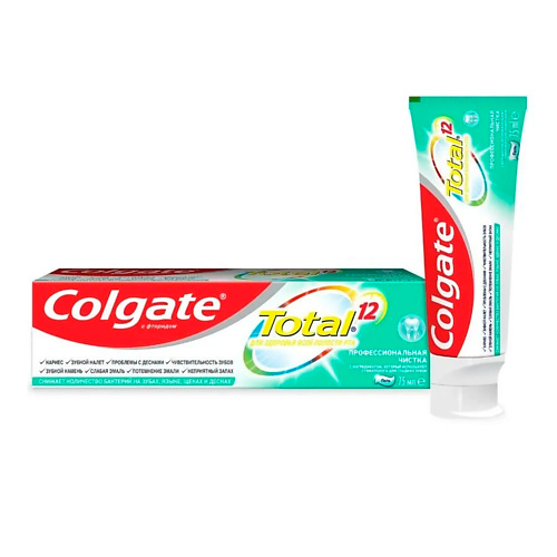 

COLGATE Зубная паста TOTAL Профессиональная чистка 75.0, Зубная паста TOTAL Профессиональная чистка