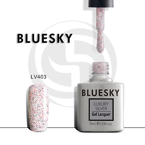 BLUESKY Гель-лак Luxury Silver LV603