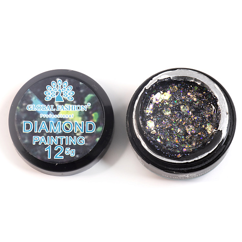 

GLOBAL FASHION Глиттер гель New Diamond painting gel 02, Глиттер гель New Diamond painting gel 02