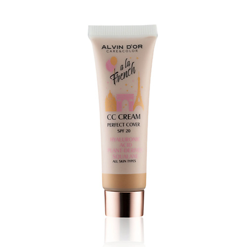 ALVIN D’OR СС-крем для лица мини CC CREAM PERFECT COVER A LA FRENCH SPF 20