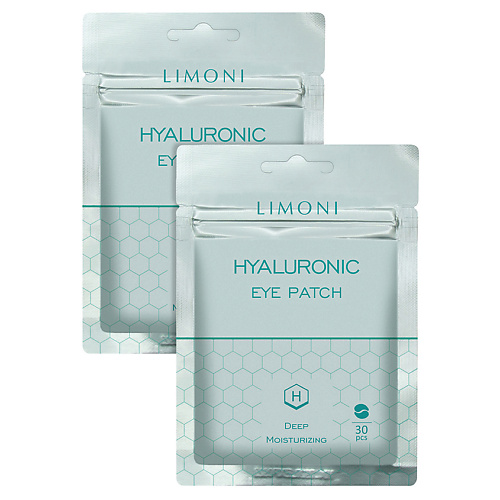 LIMONI Набор увлажняющих патчей для глаз Hyaluronic 60 475₽