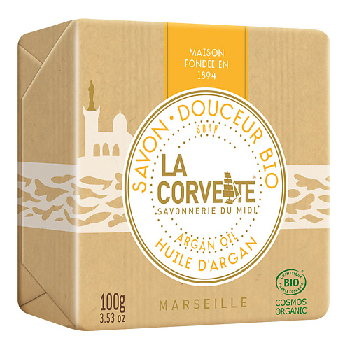 

LA CORVETTE Мыло органическое для лица и тела Масло арганы Marseille Argan Oil Soap, Мыло органическое для лица и тела Масло арганы Marseille Argan Oil Soap