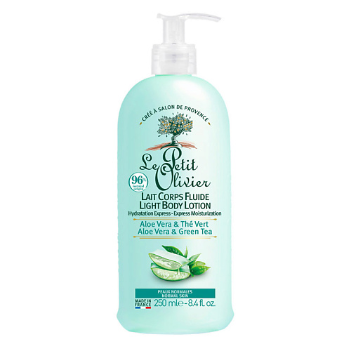 

LE PETIT OLIVIER Молочко для тела экспресс увлажнение Алоэ Вера-Зеленый чай Aloe Vera & Green Tea Body Lotion, Молочко для тела экспресс увлажнение Алоэ Вера-Зеленый чай Aloe Vera & Green Tea Body Lotion