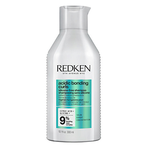 фото Redken шампунь для вьющихся волос acidic bonding curls silicone-free shampoo