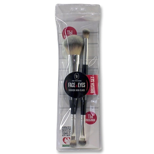 фото Tf набор кистей для макияжа лица и глаз face&eyes brush set