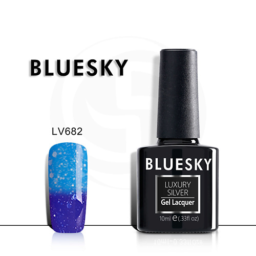 BLUESKY Термо гель-лак Luxury Silver LV682