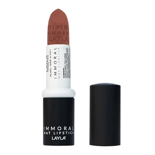 

LAYLA Помада для губ матовая Immoral Mat Lipstick, Помада для губ матовая Immoral Mat Lipstick