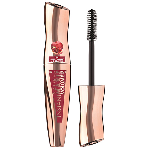 

DEBORAH MILANO Тушь для ресниц максимальный объем с гранатом 24ORE INSTANT MAXI VOLUME MASCARA, Тушь для ресниц максимальный объем с гранатом 24ORE INSTANT MAXI VOLUME MASCARA