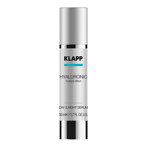 фото Klapp cosmetics сыворотка "гиалуроник день-ночь" hyaluronic day & night serum 50.0