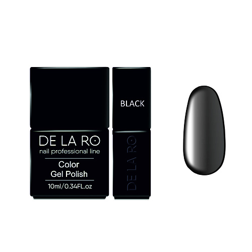 

DE LA RO Гель-лак для ногтей Classic Black, Гель-лак для ногтей Classic Black