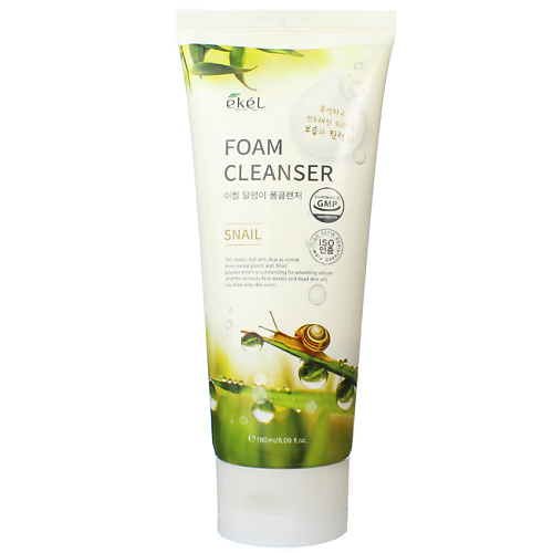 фото Ekel пенка для умывания с муцином улитки омолаживающая foam cleanser snail 180.0