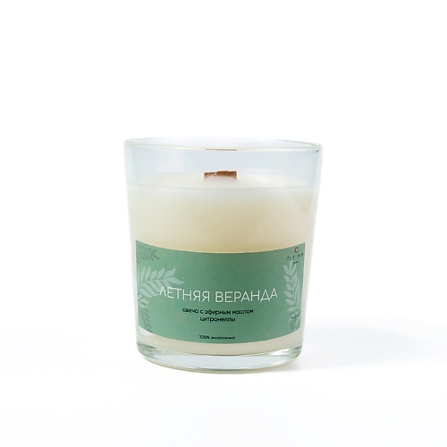 

FOR ME CANDLE Ароматическая свеча с эфирным маслом цитронеллы "Летняя веранда" 250, Ароматическая свеча с эфирным маслом цитронеллы "Летняя веранда"