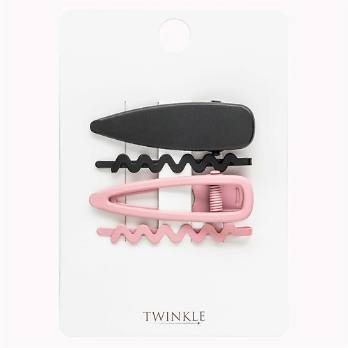 

TWINKLE Заколки для волос BLACK AND PINK, Заколки для волос BLACK AND PINK