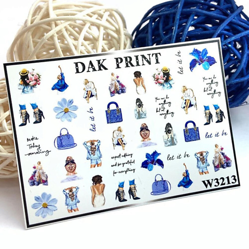 

DAK PRINT Слайдер-дизайн для ногтей W3213, Слайдер-дизайн для ногтей W3213