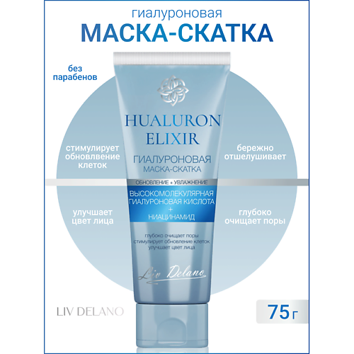 LIV DELANO Гиалуроновая маска - скатка Hyaluron Elixir 750 195₽