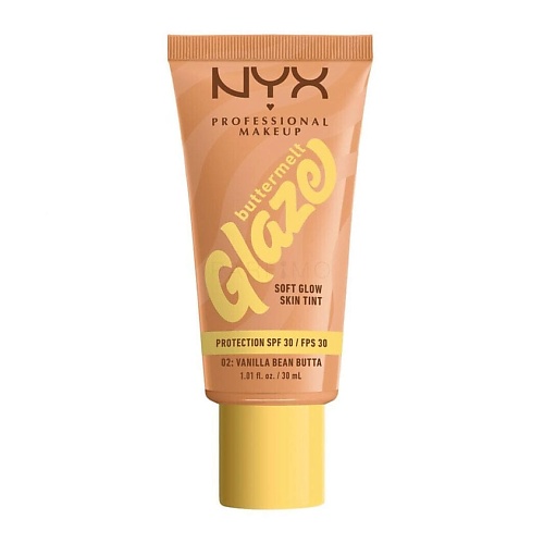 

NYX Professional Makeup NYX PROFESSIONAL MAKEUP Увлажняющий тинт Buttermelt Glaze SPF 30 с эффектом сияния, NYX PROFESSIONAL MAKEUP Увлажняющий тинт Buttermelt Glaze SPF 30 с эффектом сияния