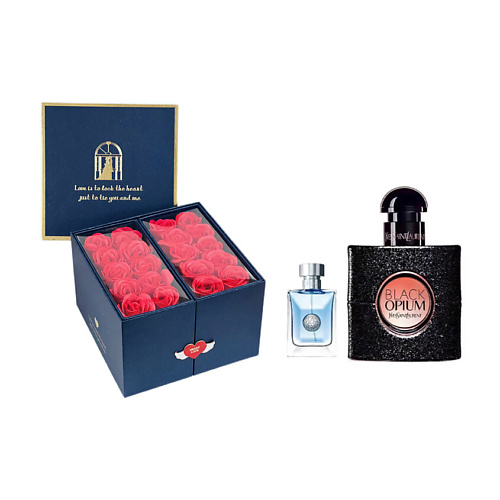 

YVES SAINT LAURENT Парфюмерный набор Black Opium + Versace pour homme, Парфюмерный набор Black Opium + Versace pour homme