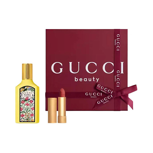 

GUCCI Парфюмерная вода Flora Gorgeous Orchid + Матовая помада Rouge à Lèvres Mat Lipstick, Парфюмерная вода Flora Gorgeous Orchid + Матовая помада Rouge à Lèvres Mat Lipstick