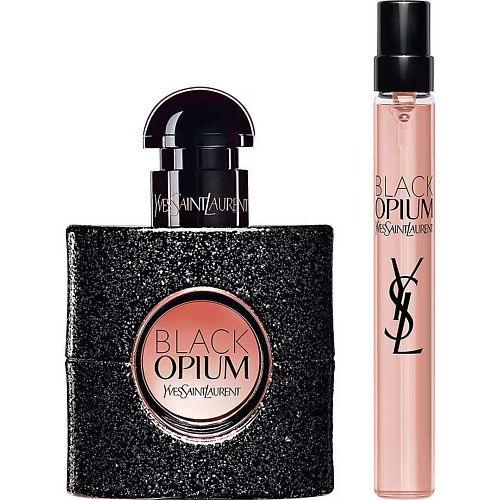 

YVES SAINT LAURENT Набор Black Opium: Парфюмерная вода + Парфюмерная вода в дорожном формате, Набор Black Opium: Парфюмерная вода + Парфюмерная вода в дорожном формате