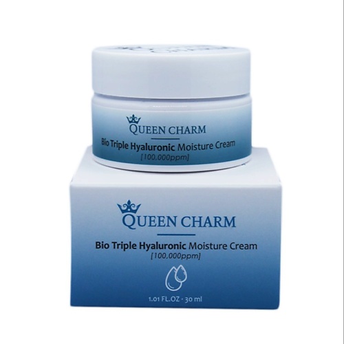 

QUEEN CHARM Крем для лица увлажняющий с биокомплексом гиалуроновой кислоты 10%, Крем для лица увлажняющий с биокомплексом гиалуроновой кислоты 10%