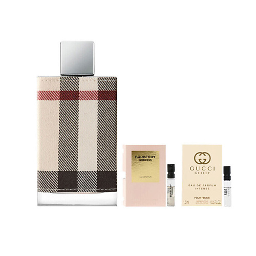 

BURBERRY Набор: Парфюмерная вода Burberry London + Goddess + Gucci Guilty Eau de Parfum Intense, Набор: Парфюмерная вода Burberry London + Goddess + Gucci Guilty Eau de Parfum Intense