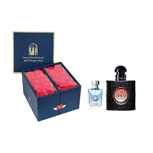 

YVES SAINT LAURENT Парфюмерный набор Black Opium + Versace pour homme, Парфюмерный набор Black Opium + Versace pour homme