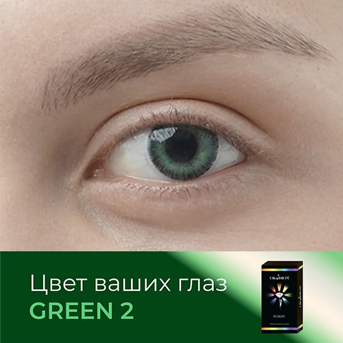 

OKVISION Цветные контактные линзы OKVision Fusion Green (2), Цветные контактные линзы OKVision Fusion Green (2)