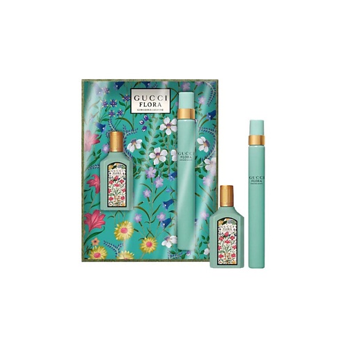 

GUCCI Flora Gorgeous Jasmine: Миниатюра + Флакон для путешествий, Flora Gorgeous Jasmine: Миниатюра + Флакон для путешествий