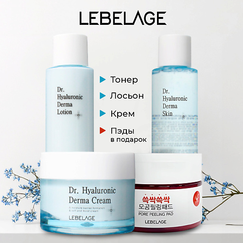 

LEBELAGE Dr. Derma Hyaluronic Набор для глубокого питания и восстановления кожи лица, Dr. Derma Hyaluronic Набор для глубокого питания и восстановления кожи лица