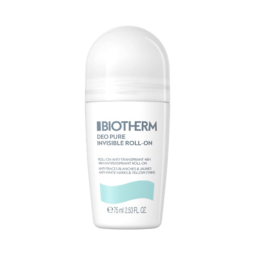 BIOTHERM Невидимый стойкий шариковый антиперспирант Deo Pure Invisible 75.0