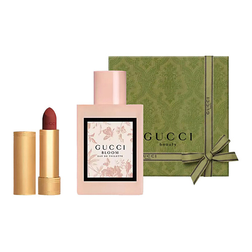 

GUCCI Туалетная вода Bloom Eau de Toilette + Матовая помада Rouge à Lèvres Mat, Туалетная вода Bloom Eau de Toilette + Матовая помада Rouge à Lèvres Mat