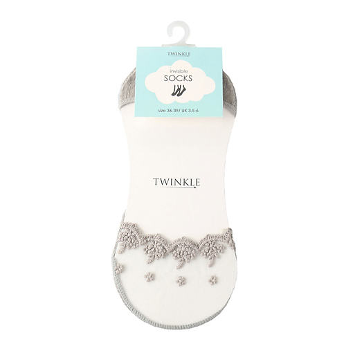 TWINKLE Кружевные следки TWINKLE цвет серый форма 3 149₽