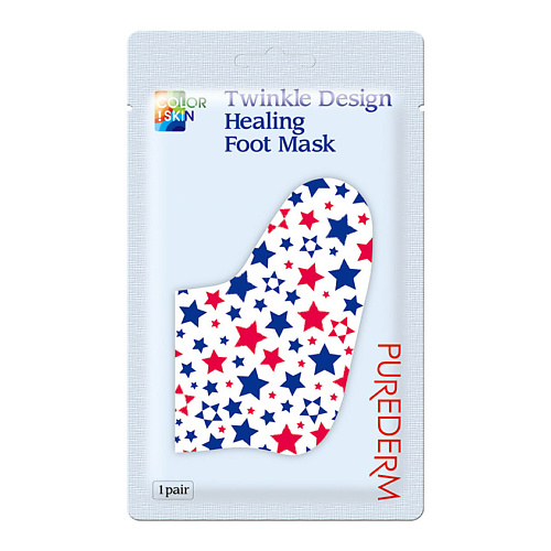 PUREDERM Маска для ног Звездочки восстанавливающая Twinkle Design Healing Foot Mask 281₽