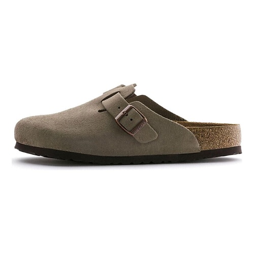 

BIRKENSTOCK Мюли Boston Soft Footbed Suede Taupe Narrow Fit, Мюли Boston Soft Footbed Suede Taupe Narrow Fit